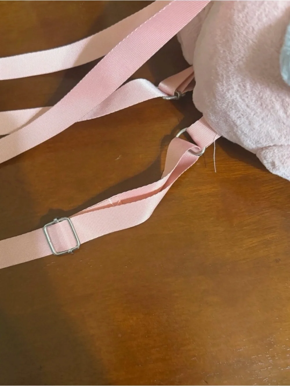 Plush Unicorn Backpack Pegasus- Soft Pink Pastel Plush.